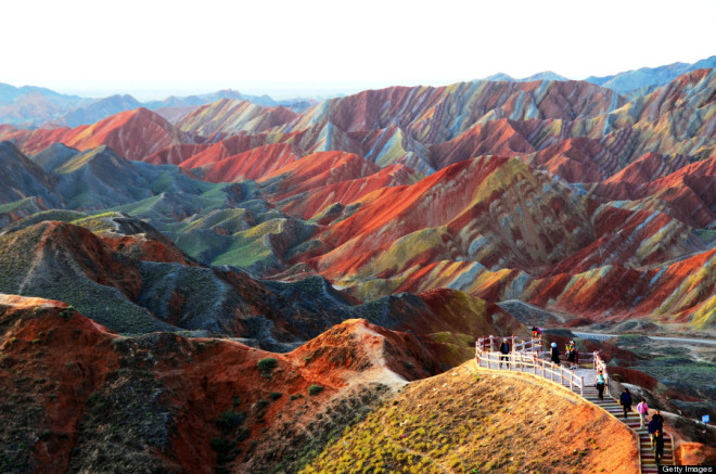 rainbow mountain china